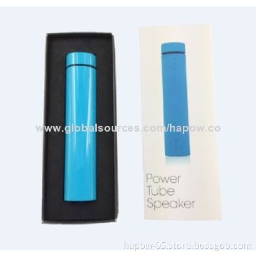 Portable Mini Speakers with 2014 New Power Bank for Headphones, 3W Rated Power